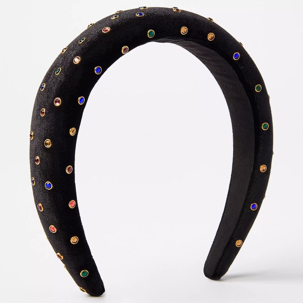 NWT Loft Rainbow Sparkle Puff Headband